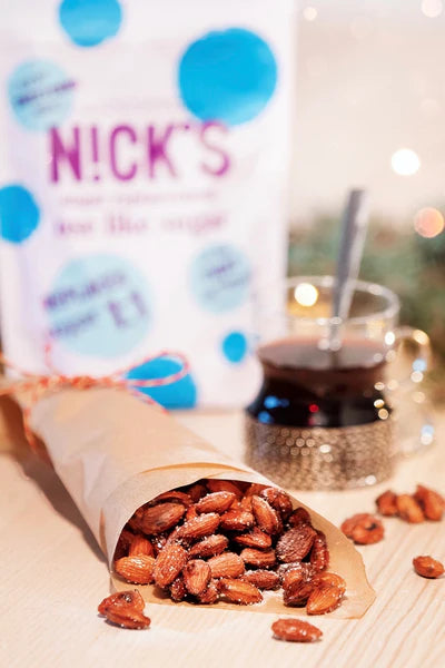 Candied almonds without added sugar.