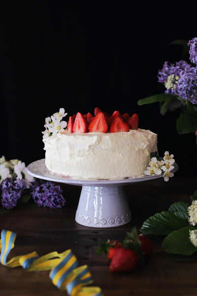 Strawberry cream cake no added sugar