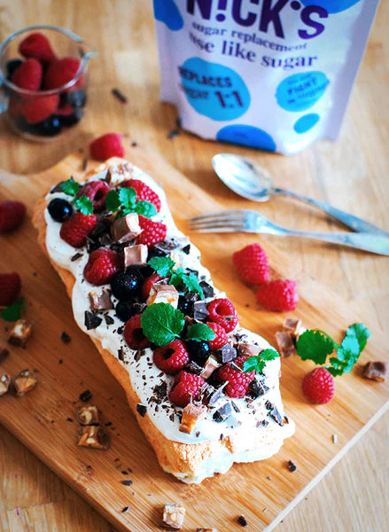 Healthy angel food cake no added sugar