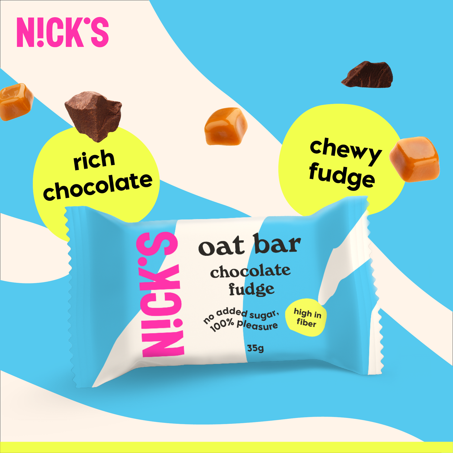 Oat bar chocolate fudge 12 x 35g