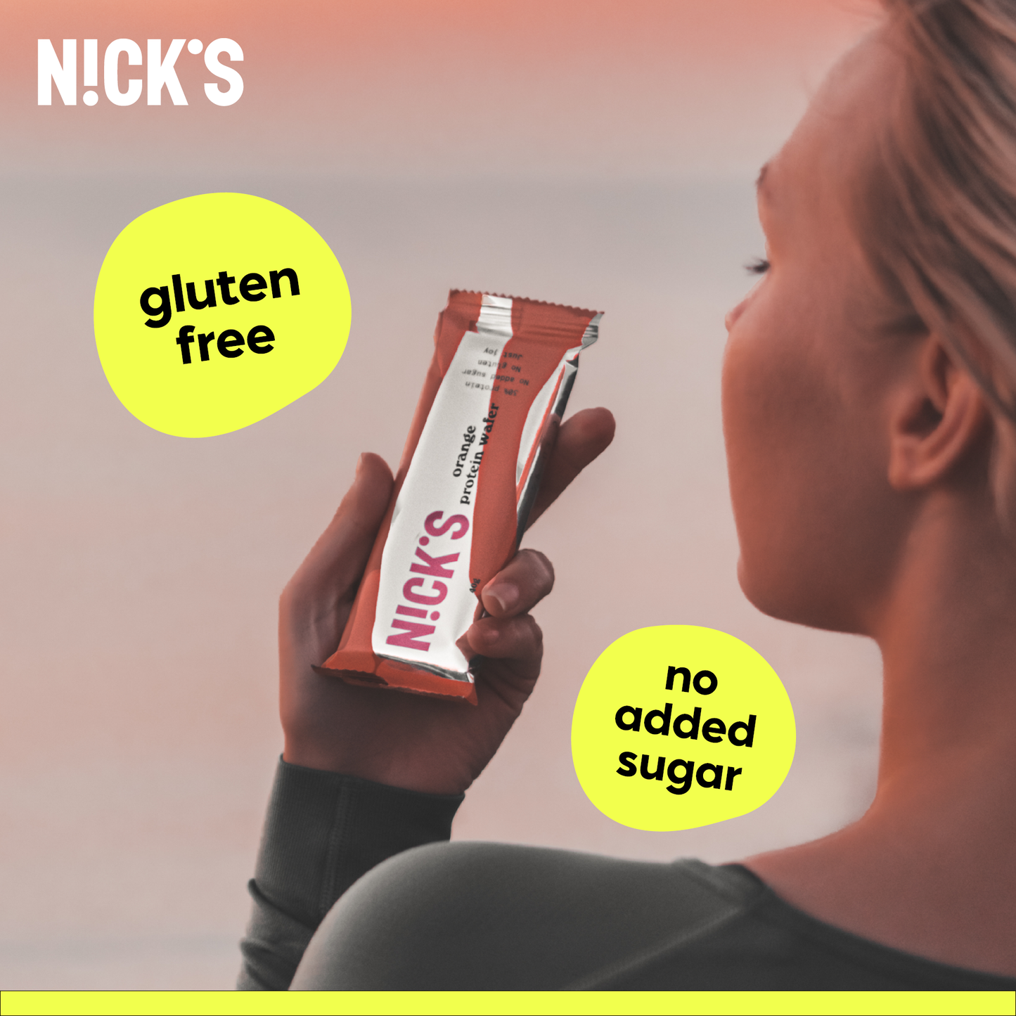 Protein wafer orange