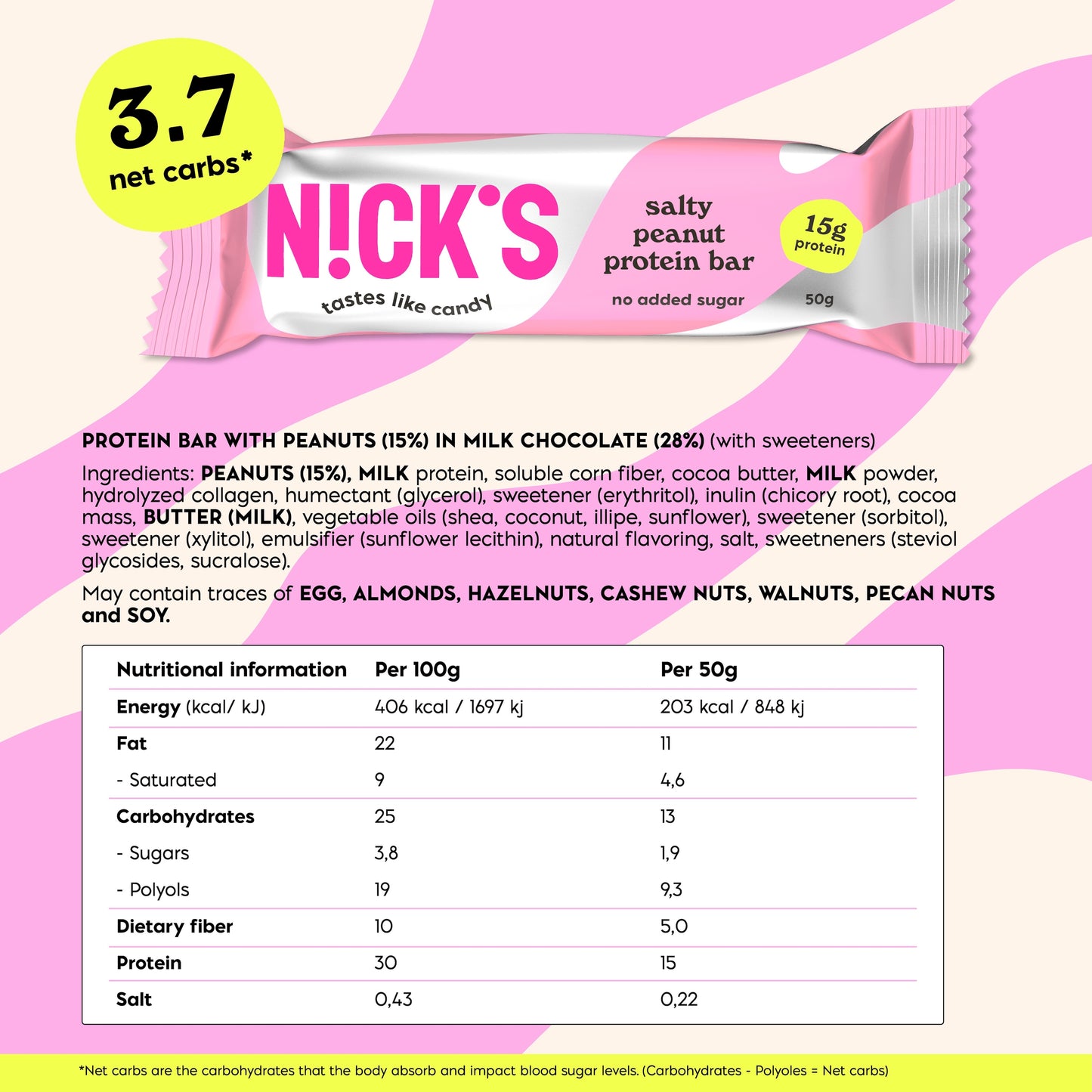 Protein bar salty peanut 12 x 50g