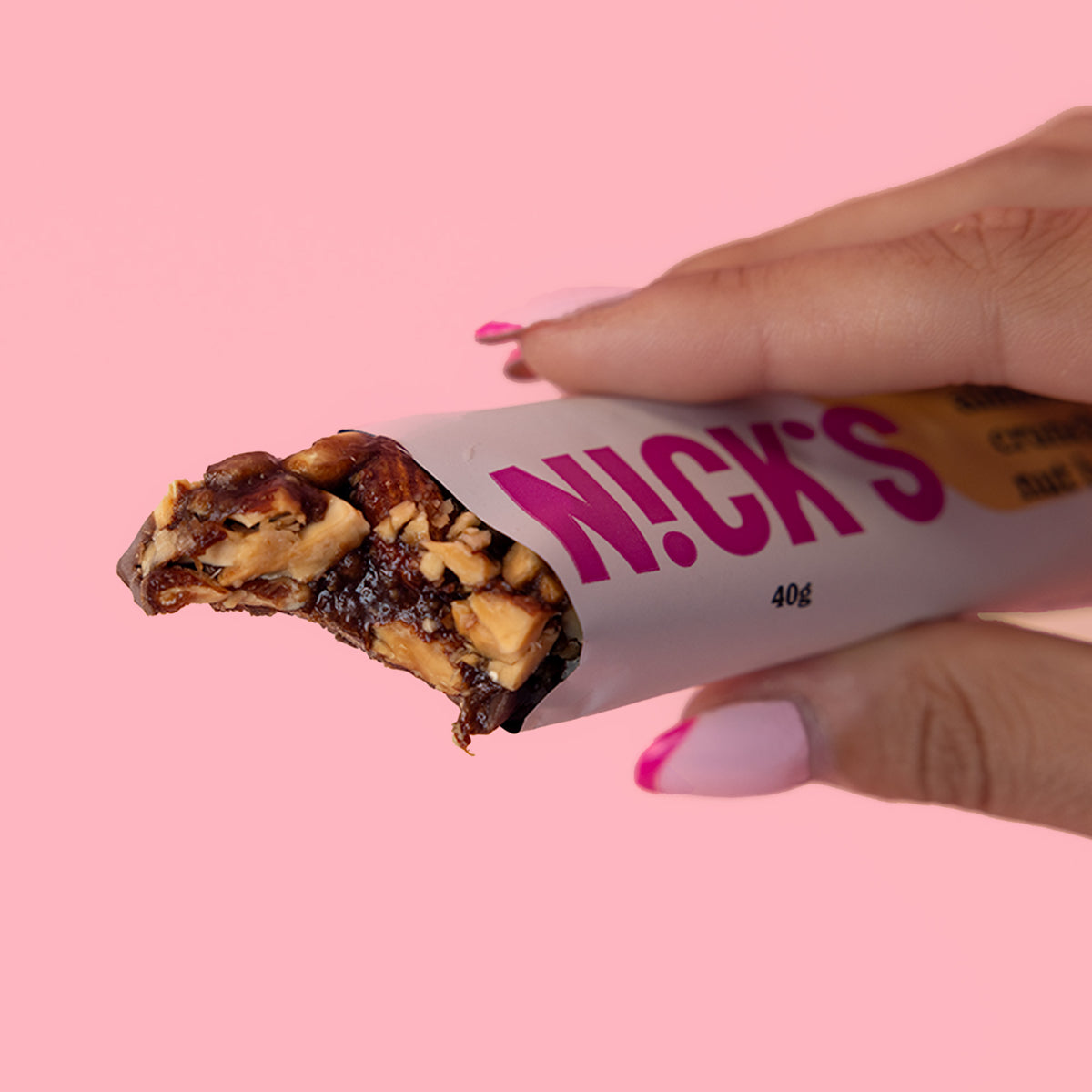 Nut bar Almond crunch 12 x 40g N!CK'S UK