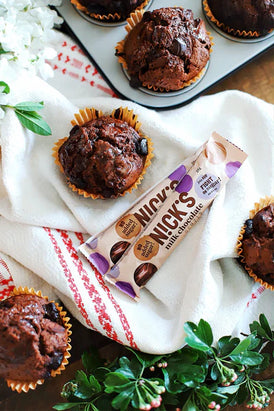 Make healthy chocolate muffins with no added sugar.