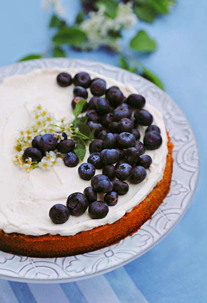 Healthy Blueberry Cake no Added sugar.