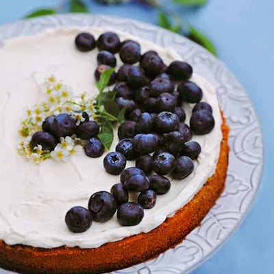 Healthy Blueberry Cake no Added sugar.