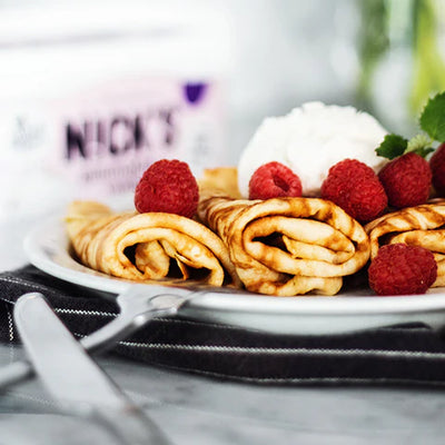 Crispy healthy glutenfree pancakes wihtout added sugar.