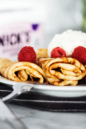 Crispy healthy glutenfree pancakes wihtout added sugar.