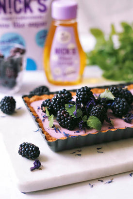 Healthy Blackberry Pie no added sugar.