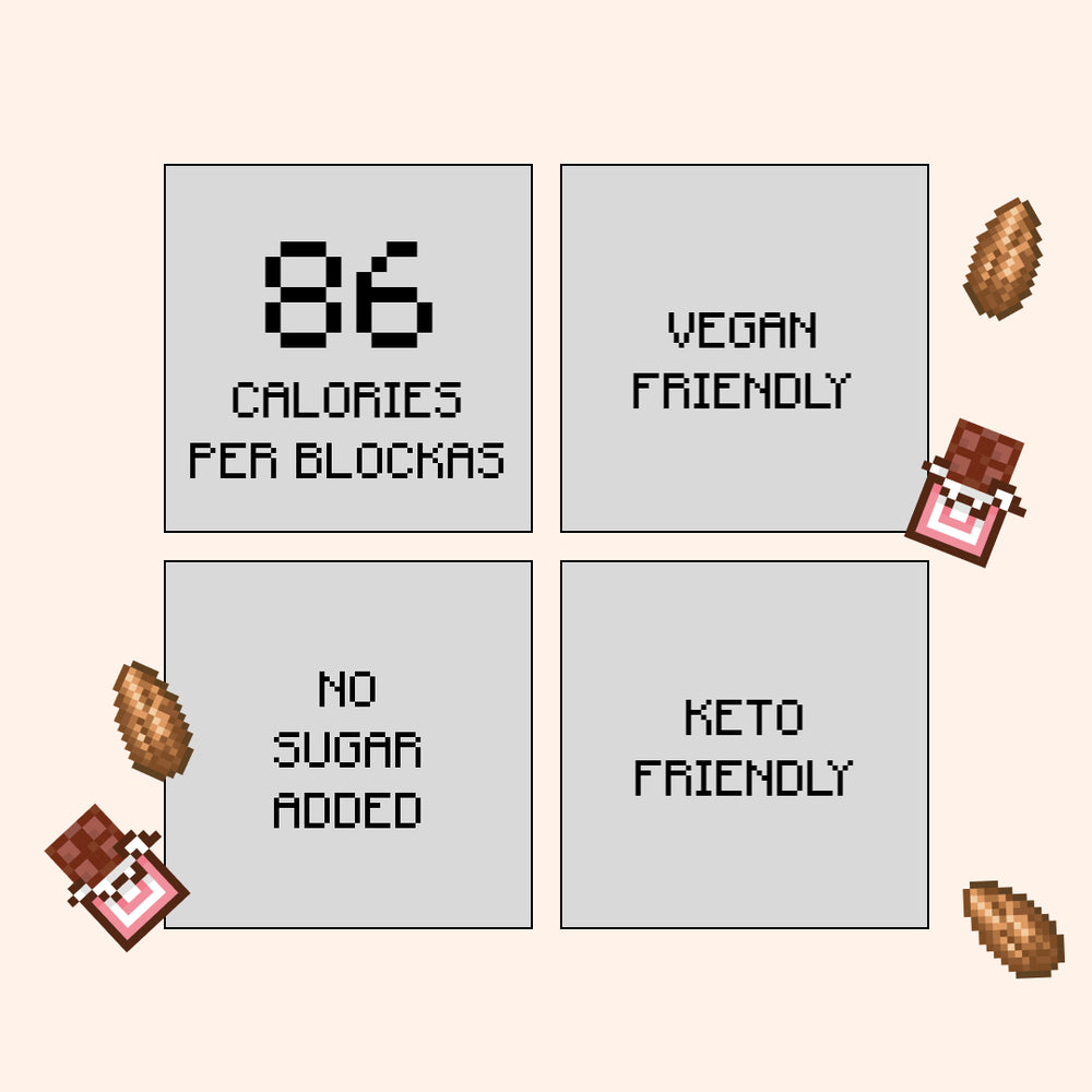 Minis almond choklad blocks - Minecraft