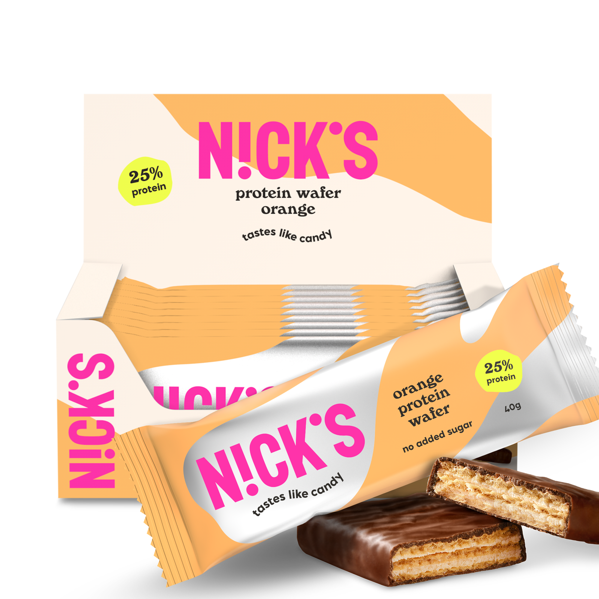 Protein Wafer Orange | Wafer Bar – N!CK'S UK