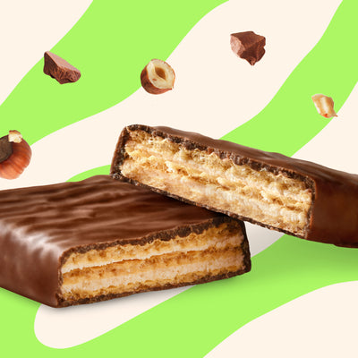 Protein wafer hazelnut