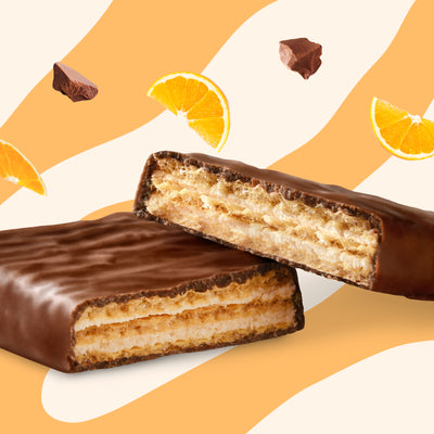 Protein wafer orange