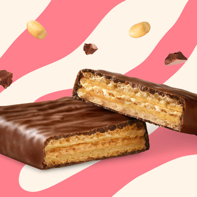 Protein wafer peanut butter