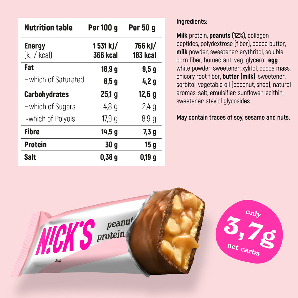
            
                Load image into Gallery viewer, Protein bar peanut 12 x 50g
            
        